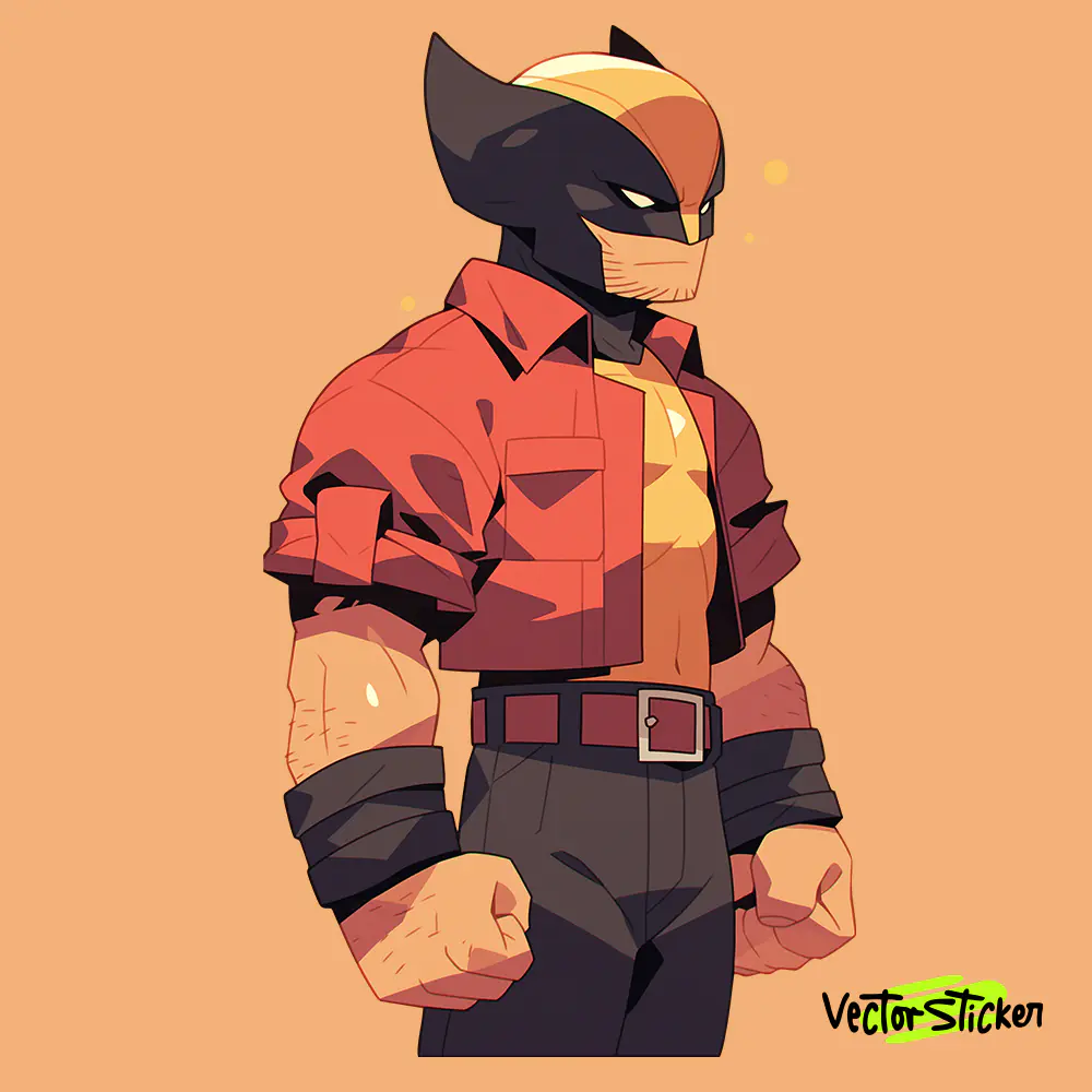 Cute Wolverine Character