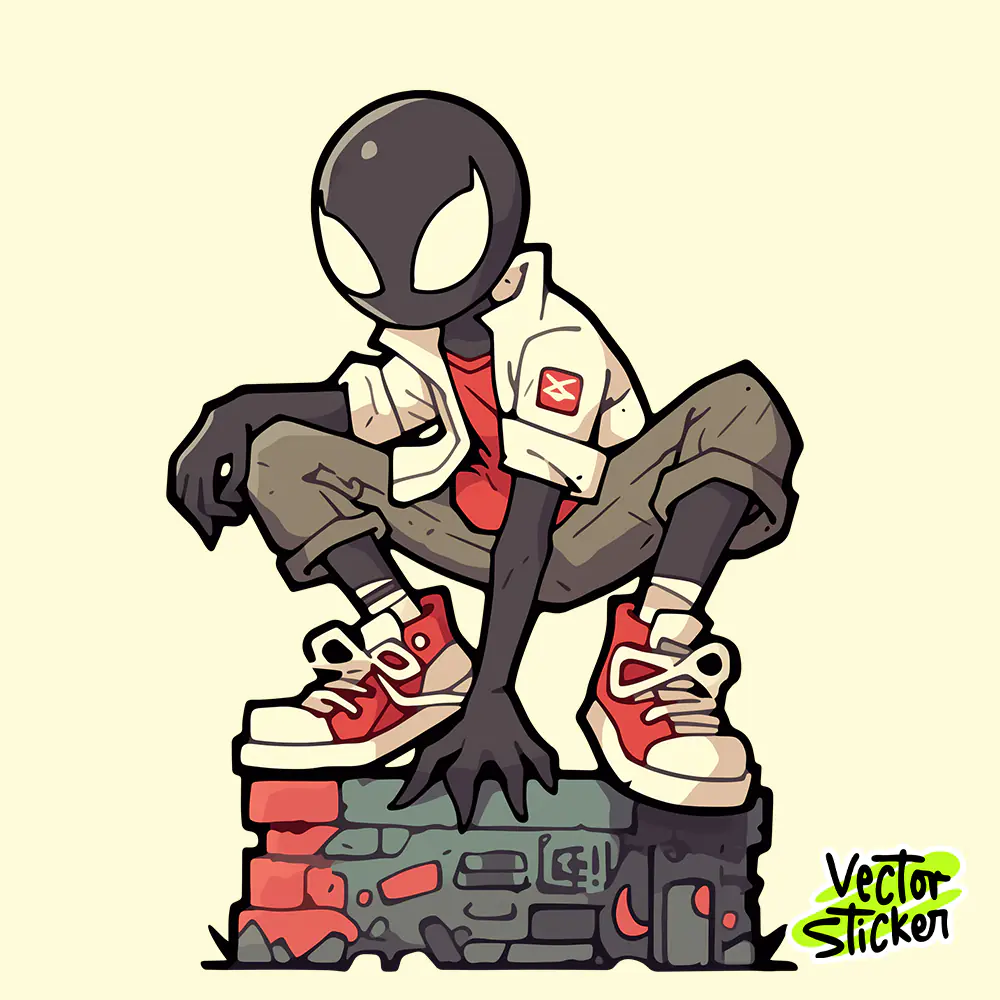Free Sticker Designs – Venom, Alien Street Character Cartoon PNG
