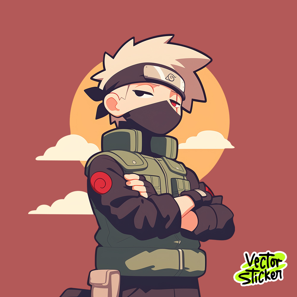 Anime Character Kakashi Hatake From Naruto Animated Series