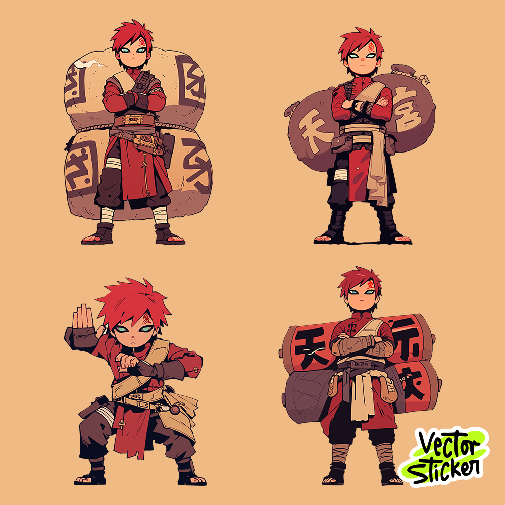Gaara of the Desert in Action