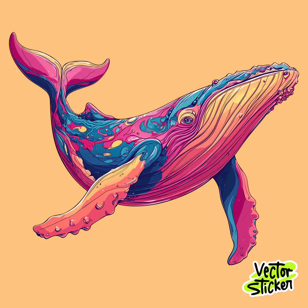 vectorsticker-colorful-whale-ocean-sticker-png