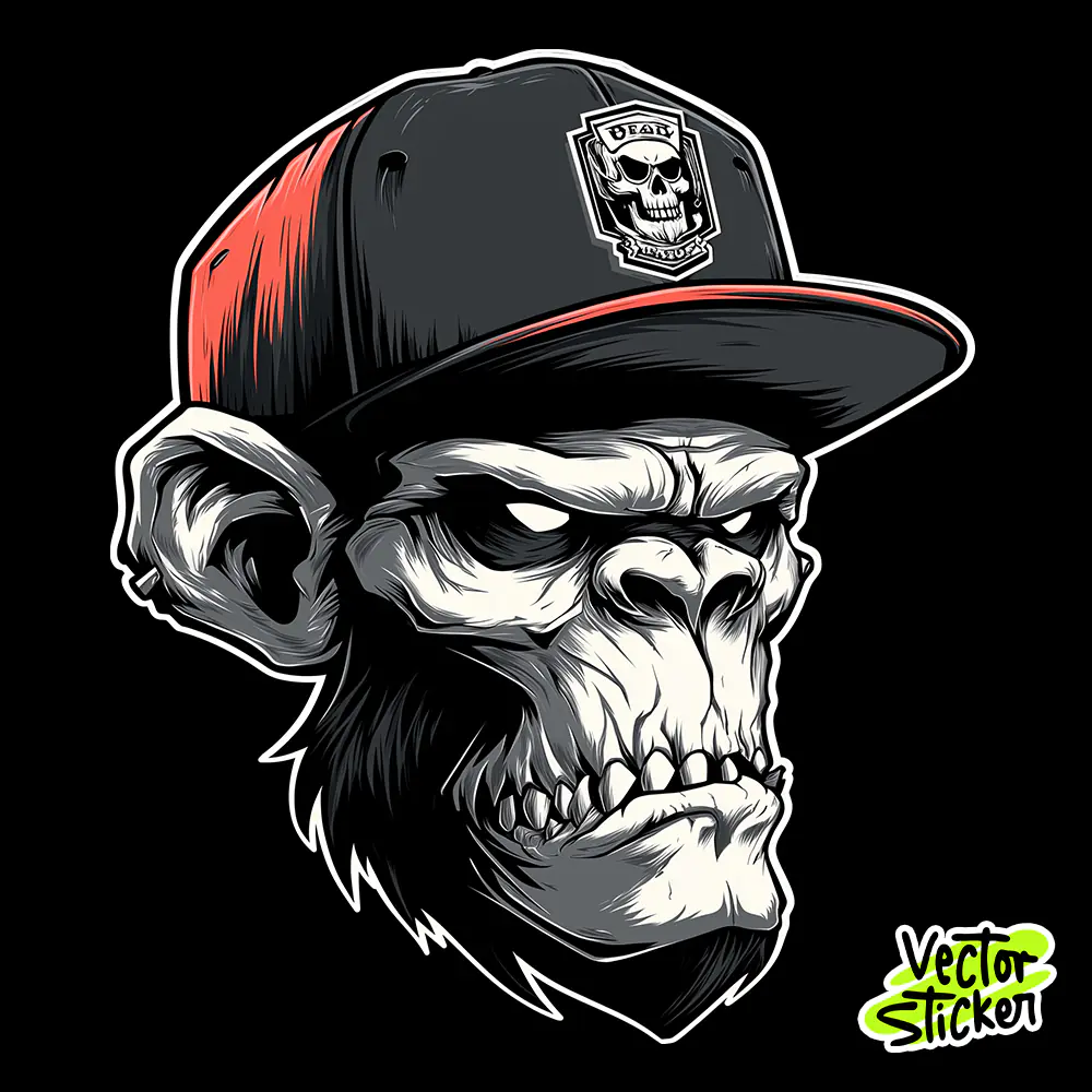 Street Ape Side View – Free Multipurpose Illustration PNG
