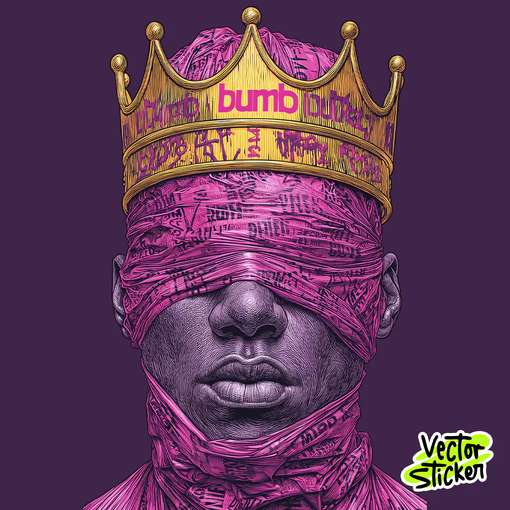 Crowned King Portrait Dark Royal Free T Shirt Design